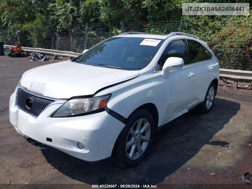 2010 Lexus Rx 350 VIN: JTJZK1BA9A2406441 Lot: 40228007