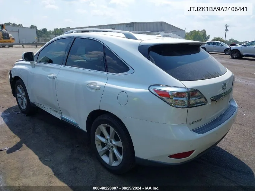 2010 Lexus Rx 350 VIN: JTJZK1BA9A2406441 Lot: 40228007