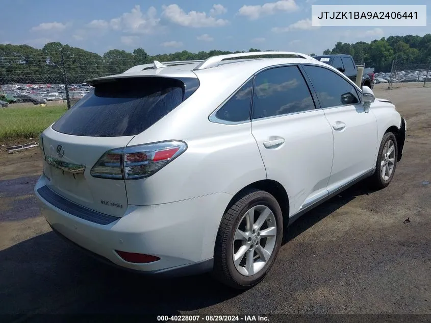 2010 Lexus Rx 350 VIN: JTJZK1BA9A2406441 Lot: 40228007