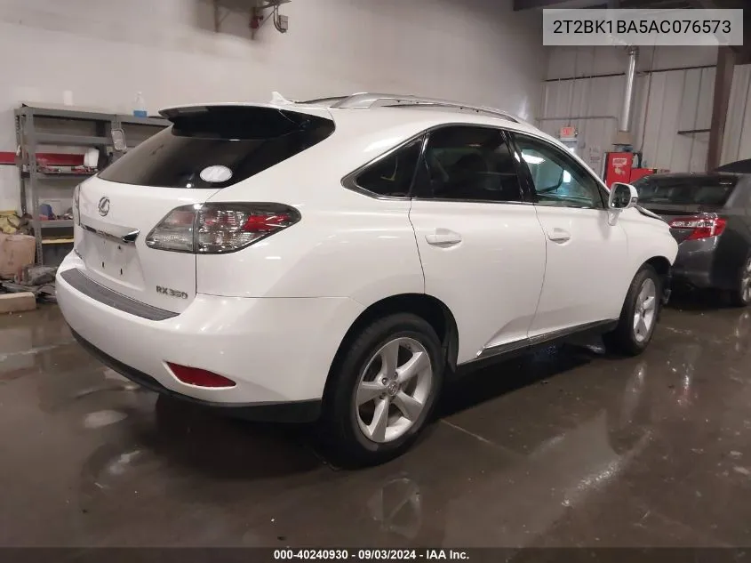 2T2BK1BA5AC076573 2010 Lexus Rx 350