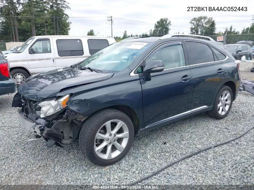 2T2BK1BA4AC052443 2010 Lexus Rx 350