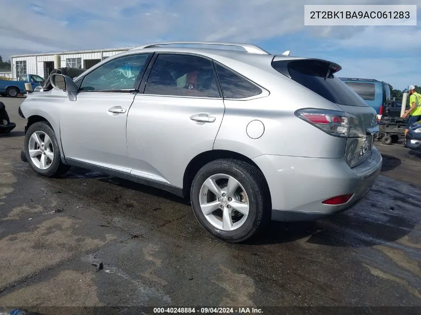 2010 Lexus Rx 350 VIN: 2T2BK1BA9AC061283 Lot: 40248884