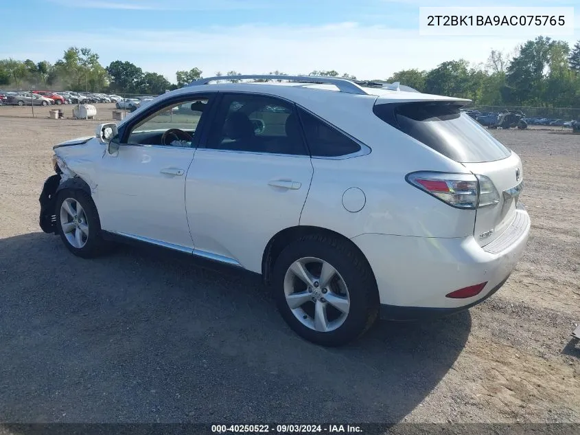 2T2BK1BA9AC075765 2010 Lexus Rx 350