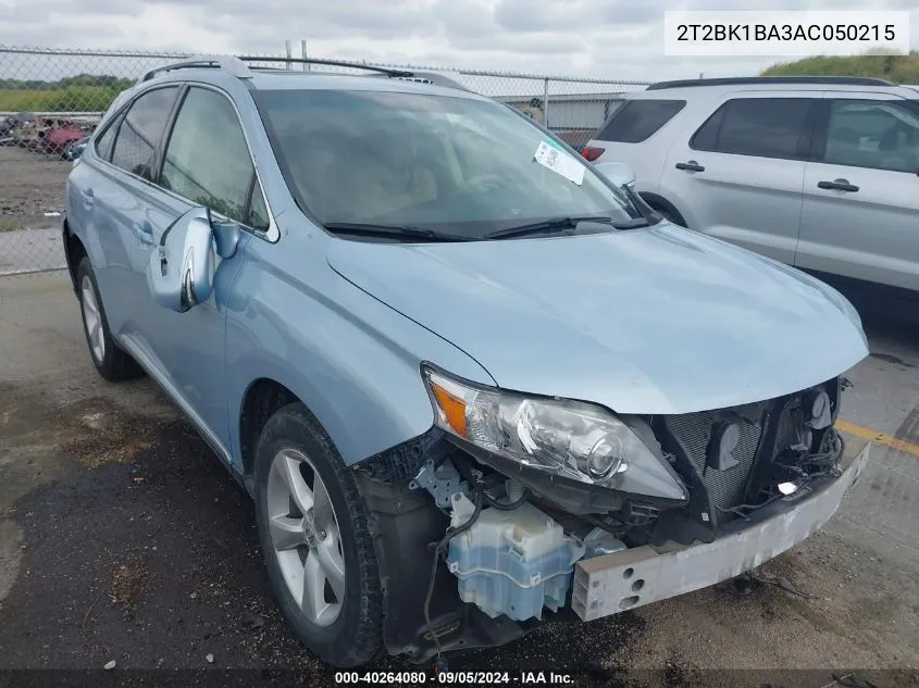 2T2BK1BA3AC050215 2010 Lexus Rx 350