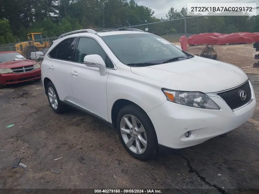 2T2ZK1BA7AC029172 2010 Lexus Rx 350