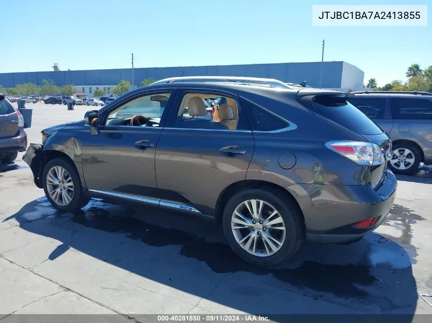 2010 Lexus Rx 450H VIN: JTJBC1BA7A2413855 Lot: 40281850