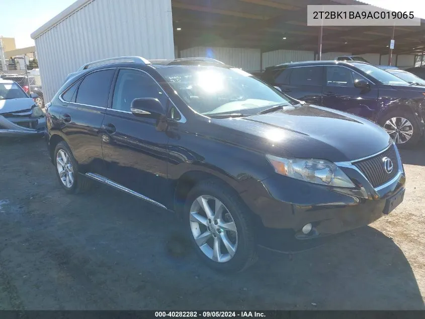 2010 Lexus Rx 350 VIN: 2T2BK1BA9AC019065 Lot: 40282282