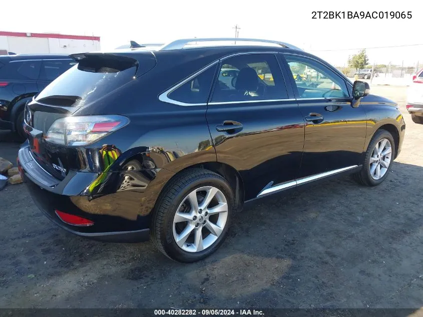 2010 Lexus Rx 350 VIN: 2T2BK1BA9AC019065 Lot: 40282282