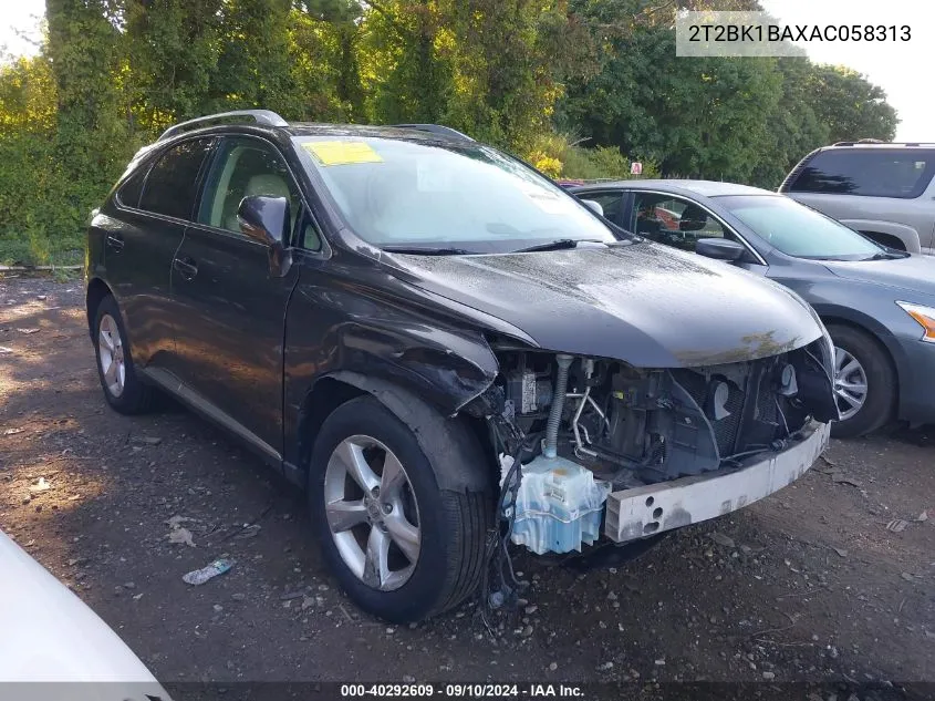 2010 Lexus Rx 350 VIN: 2T2BK1BAXAC058313 Lot: 40292609