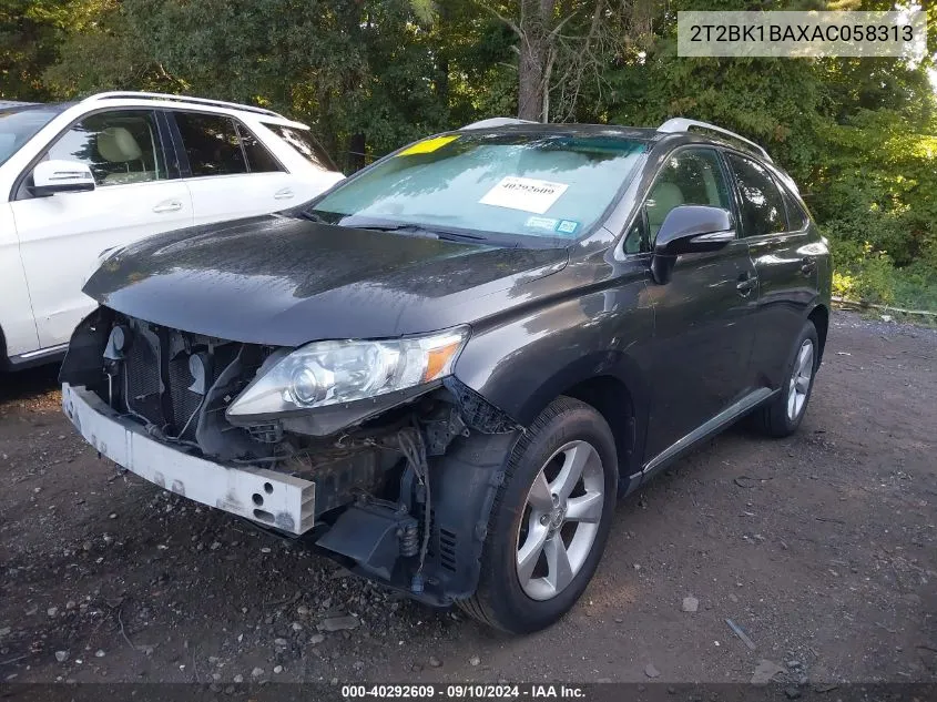 2010 Lexus Rx 350 VIN: 2T2BK1BAXAC058313 Lot: 40292609