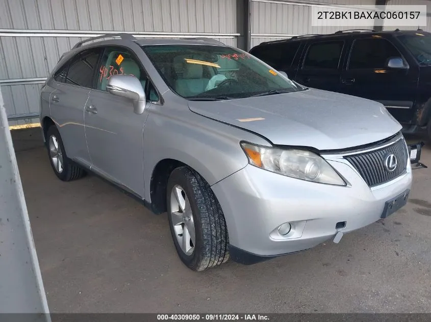 2010 Lexus Rx 350 VIN: 2T2BK1BAXAC060157 Lot: 40309050