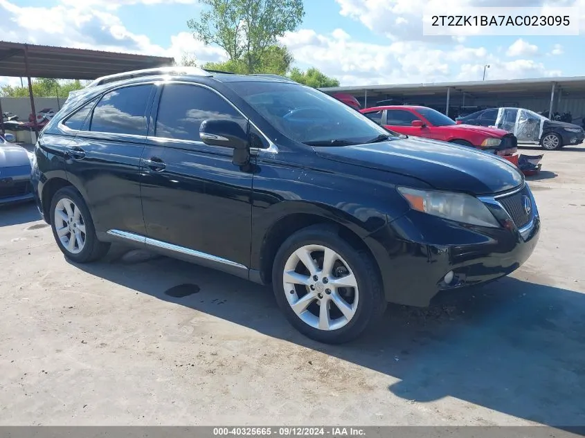 2010 Lexus Rx 350 VIN: 2T2ZK1BA7AC023095 Lot: 40325665