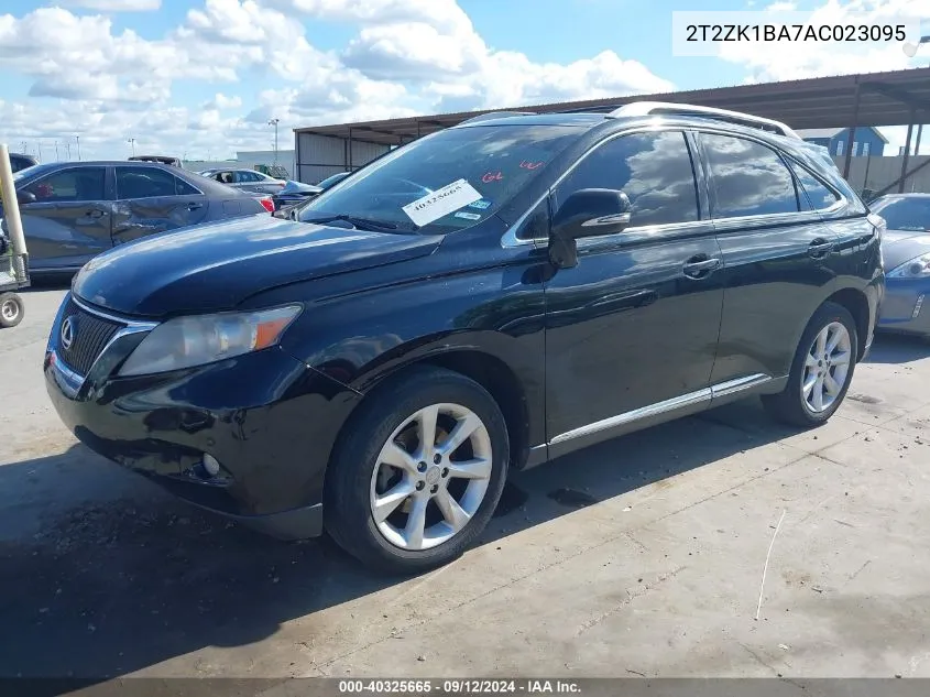 2010 Lexus Rx 350 VIN: 2T2ZK1BA7AC023095 Lot: 40325665