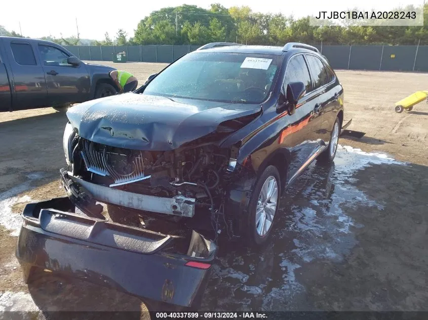 2010 Lexus Rx 450 VIN: JTJBC1BA1A2028243 Lot: 40337599