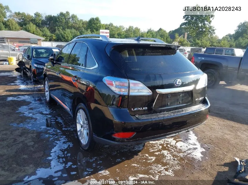 2010 Lexus Rx 450 VIN: JTJBC1BA1A2028243 Lot: 40337599