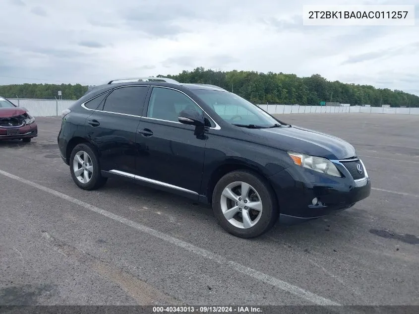 2T2BK1BA0AC011257 2010 Lexus Rx 350