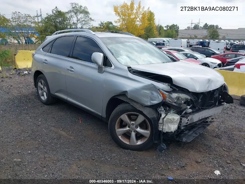 2010 Lexus Rx 350 VIN: 2T2BK1BA9AC080271 Lot: 40346003