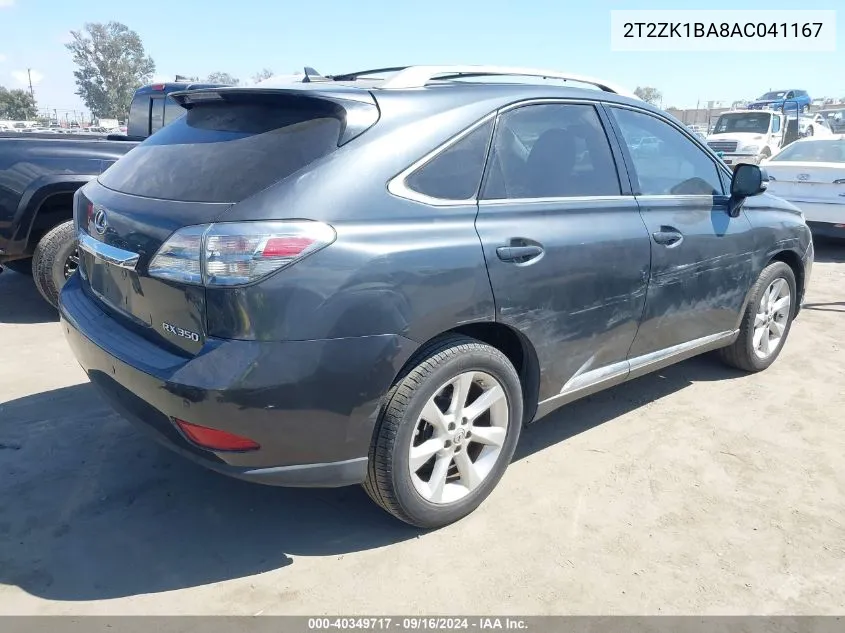 2T2ZK1BA8AC041167 2010 Lexus Rx 350