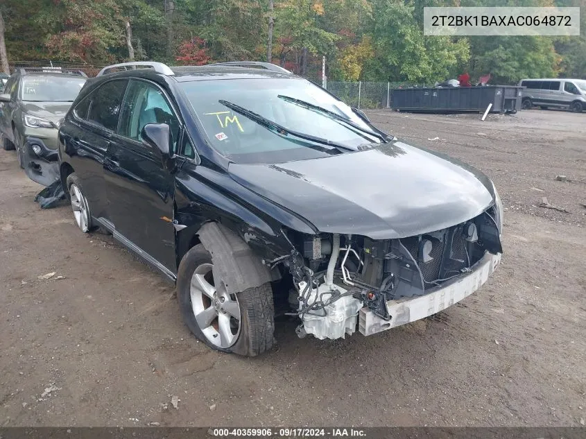 2010 Lexus Rx 350 VIN: 2T2BK1BAXAC064872 Lot: 40359906