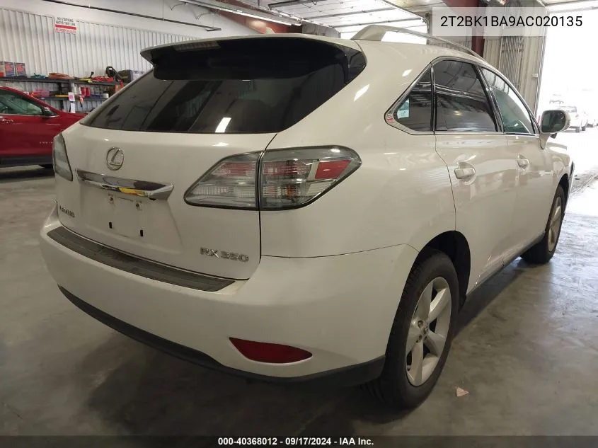 2T2BK1BA9AC020135 2010 Lexus Rx 350