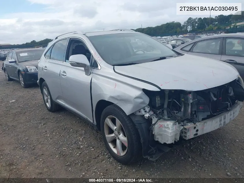 2010 Lexus Rx 350 VIN: 2T2BK1BA1AC030495 Lot: 40371105