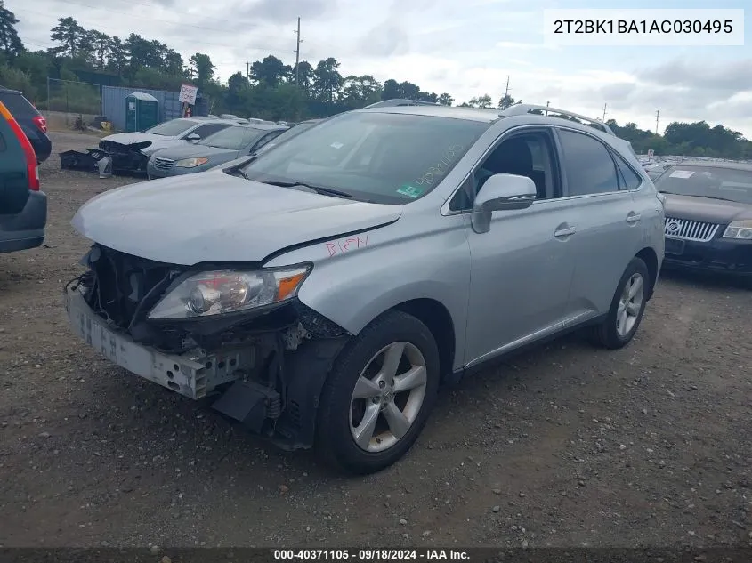 2010 Lexus Rx 350 VIN: 2T2BK1BA1AC030495 Lot: 40371105