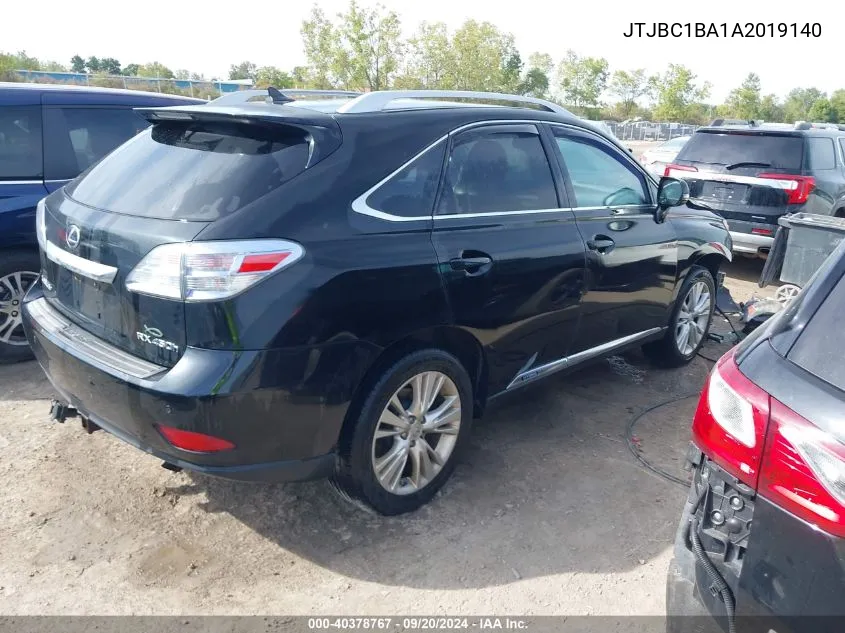 JTJBC1BA1A2019140 2010 Lexus Rx 450H