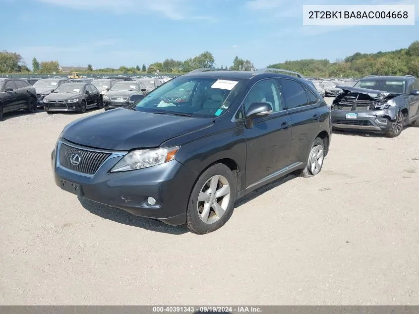 2T2BK1BA8AC004668 2010 Lexus Rx 350