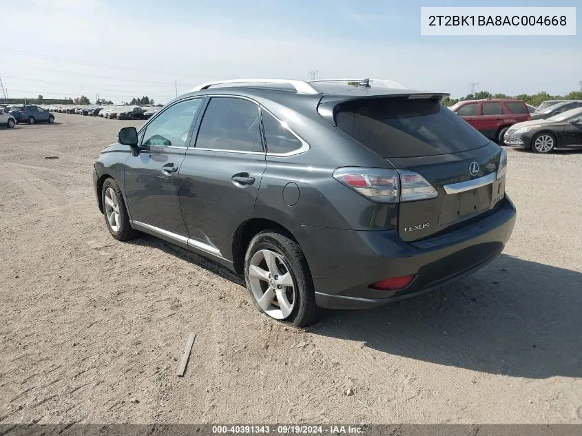 2T2BK1BA8AC004668 2010 Lexus Rx 350