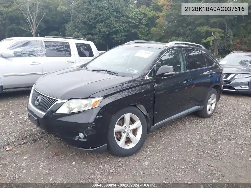 2T2BK1BA0AC037616 2010 Lexus Rx 350