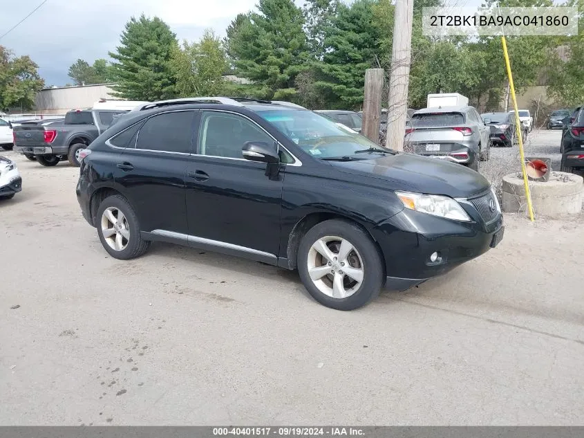 2010 Lexus Rx 350 VIN: 2T2BK1BA9AC041860 Lot: 40401517