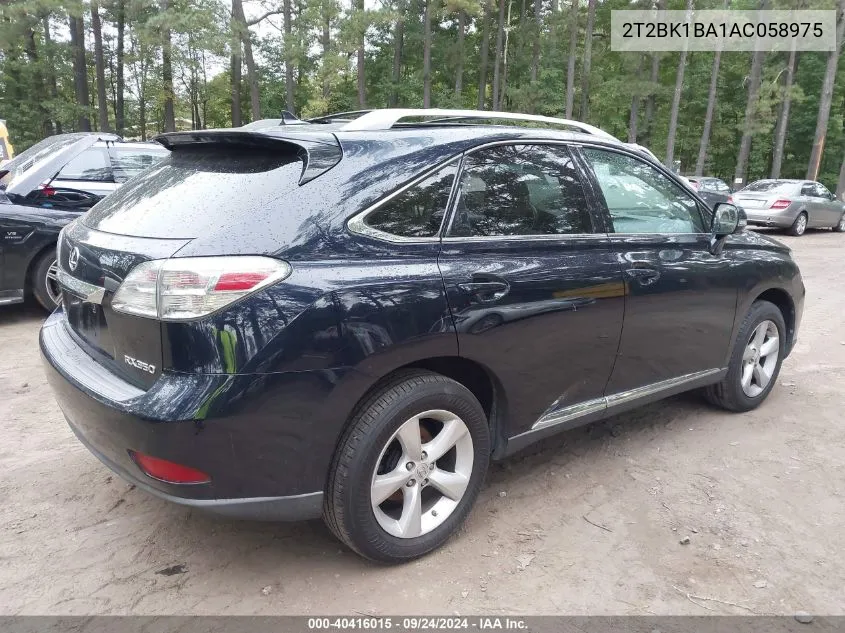 2T2BK1BA1AC058975 2010 Lexus Rx 350