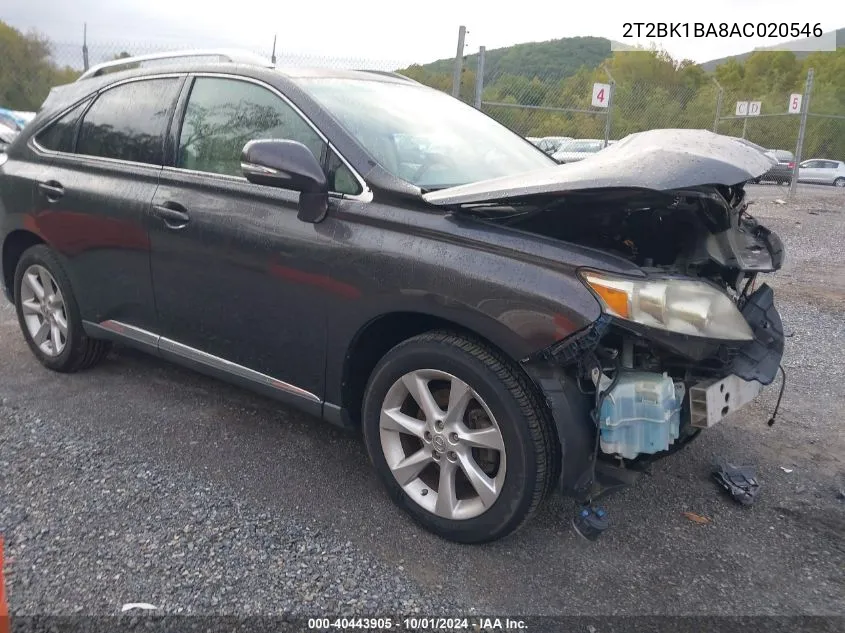 2T2BK1BA8AC020546 2010 Lexus Rx 350