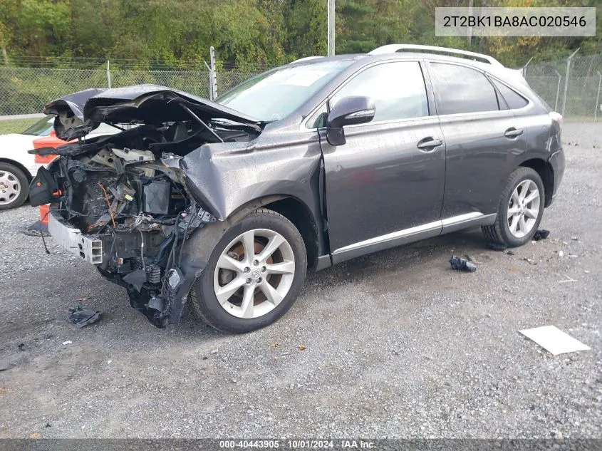 2T2BK1BA8AC020546 2010 Lexus Rx 350