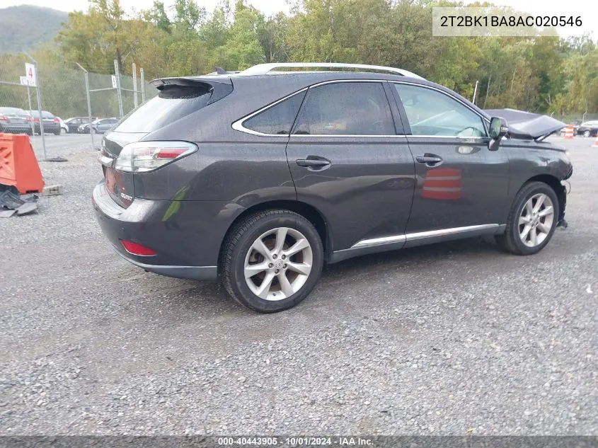 2T2BK1BA8AC020546 2010 Lexus Rx 350