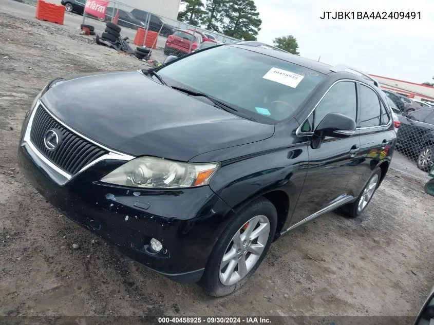 JTJBK1BA4A2409491 2010 Lexus Rx 350