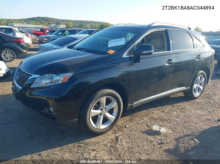 2T2BK1BA8AC044894 2010 Lexus Rx 350