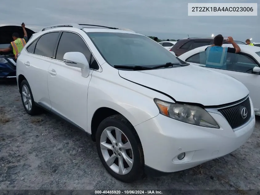 2010 Lexus Rx 350 VIN: 2T2ZK1BA4AC023006 Lot: 40485920