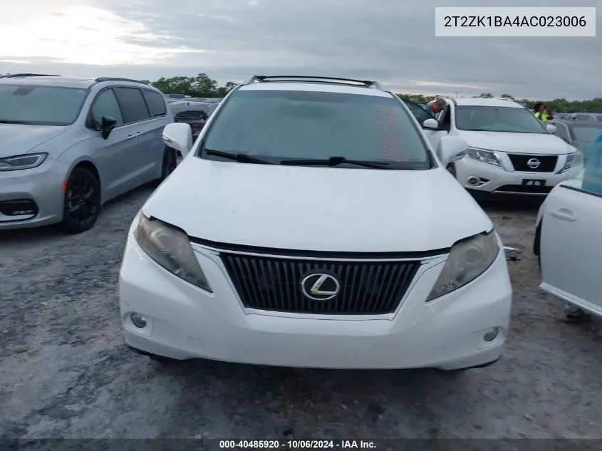 2010 Lexus Rx 350 VIN: 2T2ZK1BA4AC023006 Lot: 40485920