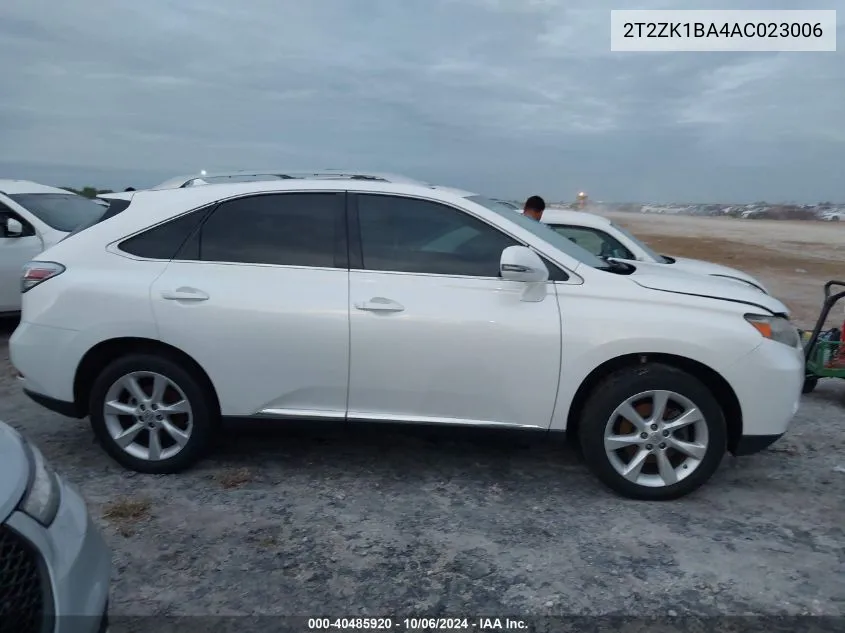 2010 Lexus Rx 350 VIN: 2T2ZK1BA4AC023006 Lot: 40485920