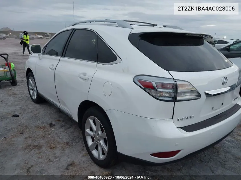 2010 Lexus Rx 350 VIN: 2T2ZK1BA4AC023006 Lot: 40485920