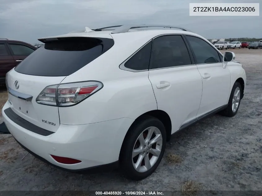 2010 Lexus Rx 350 VIN: 2T2ZK1BA4AC023006 Lot: 40485920