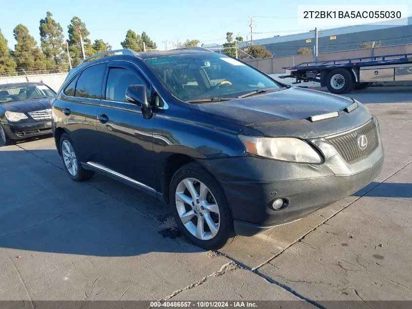 2010 Lexus Rx 350 VIN: 2T2BK1BA5AC055030 Lot: 40486557