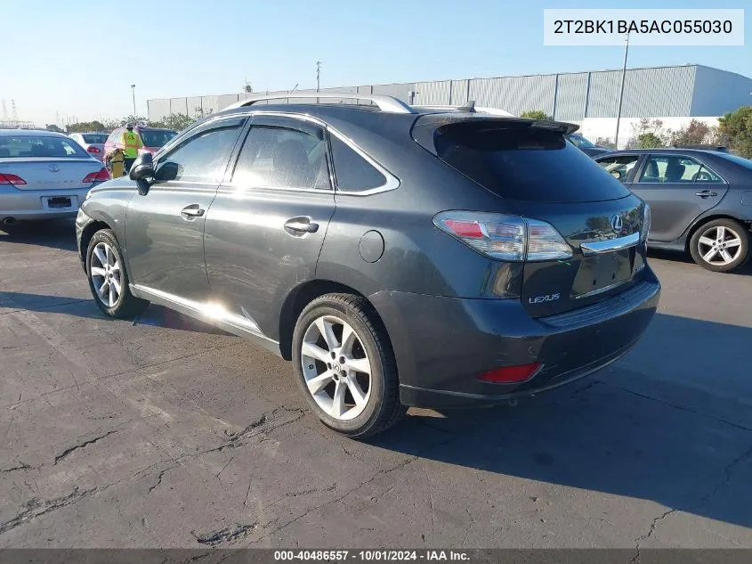 2010 Lexus Rx 350 VIN: 2T2BK1BA5AC055030 Lot: 40486557