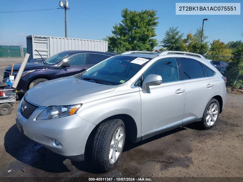 2T2BK1BA1AC075551 2010 Lexus Rx 350