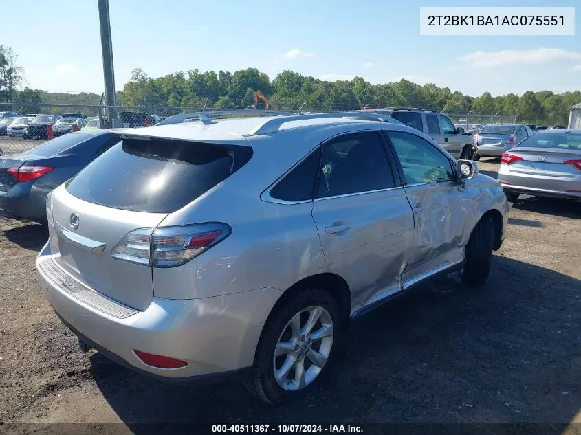 2T2BK1BA1AC075551 2010 Lexus Rx 350