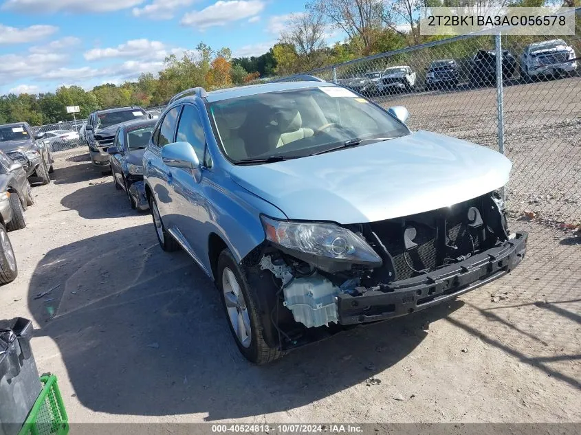 2010 Lexus Rx 350 VIN: 2T2BK1BA3AC056578 Lot: 40524813