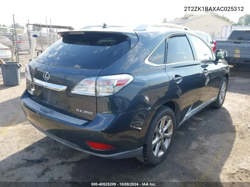 2T2ZK1BAXAC025312 2010 Lexus Rx 350