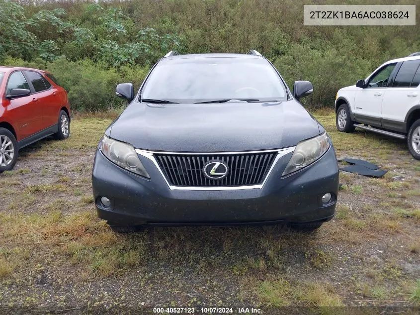 2010 Lexus Rx 350 VIN: 2T2ZK1BA6AC038624 Lot: 40527123