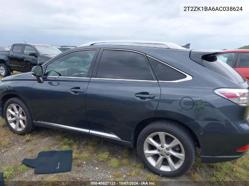 2010 Lexus Rx 350 VIN: 2T2ZK1BA6AC038624 Lot: 40527123